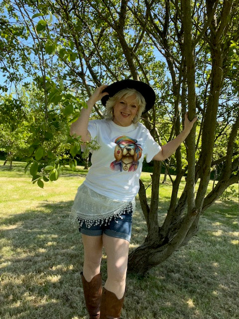 Golden Retriever Hippy T Shirt