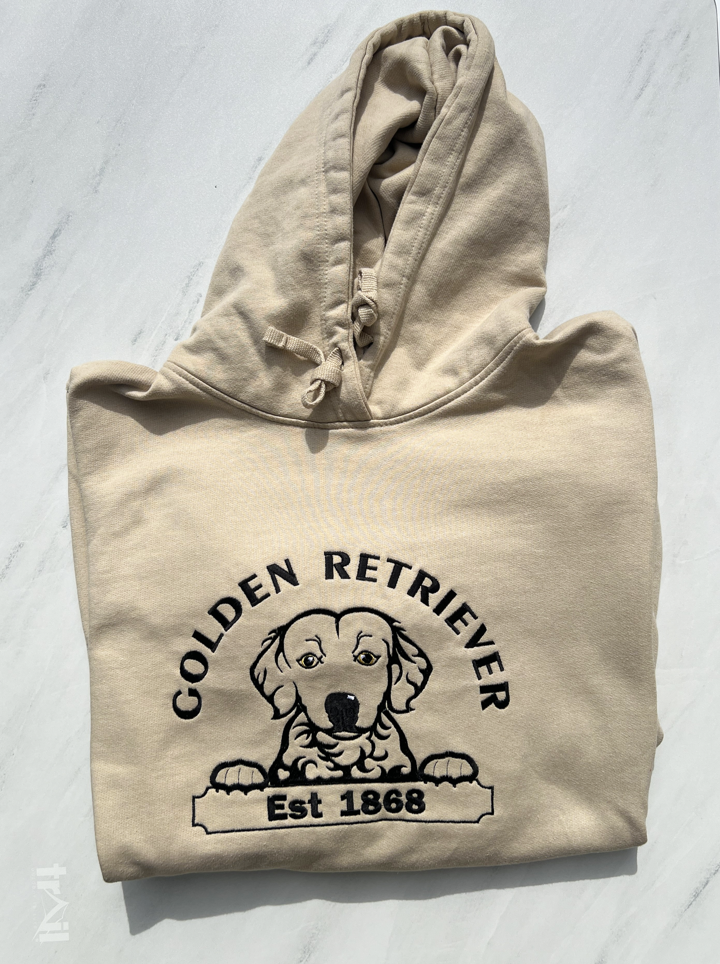Golden Retriever Hoodie - Fudge