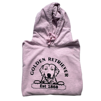 Golden Retriever Hoodie - Pink