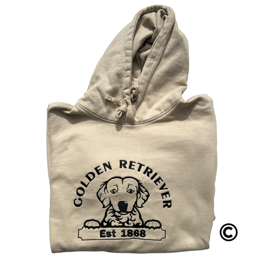 Golden Retriever Hoodie - Beige