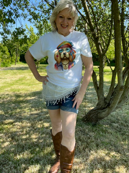 Golden Retriever Hippy T Shirt