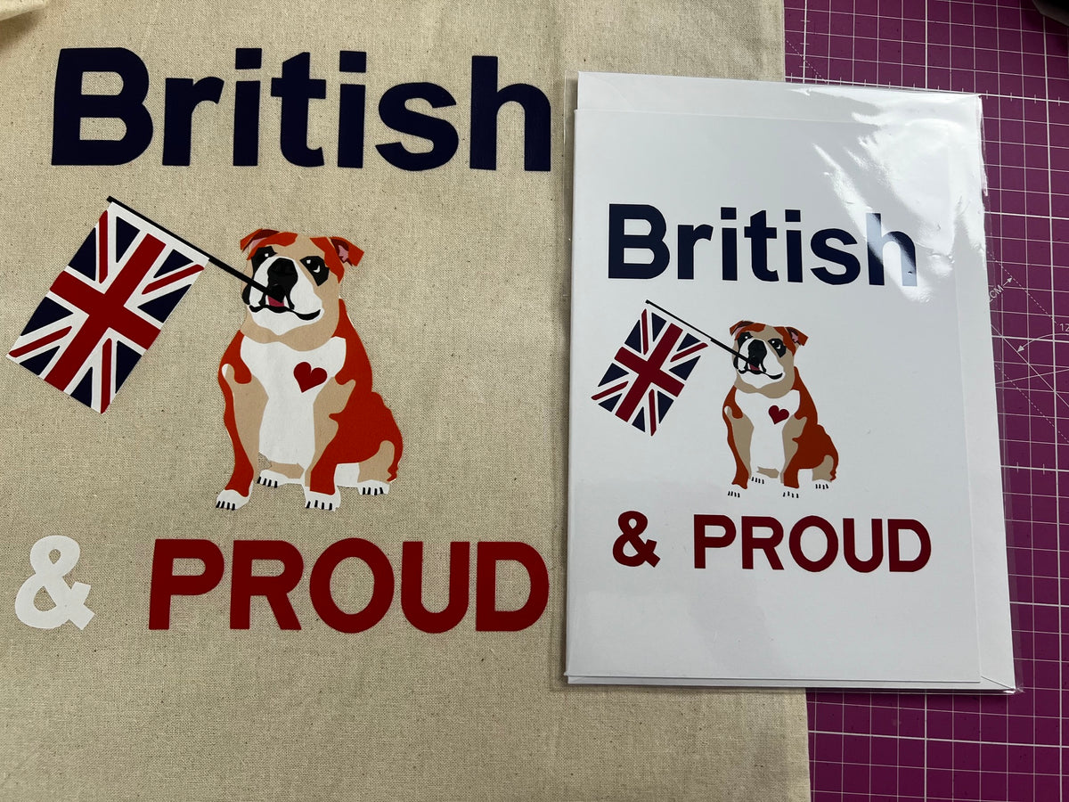 British Bag and Card Gift Set
